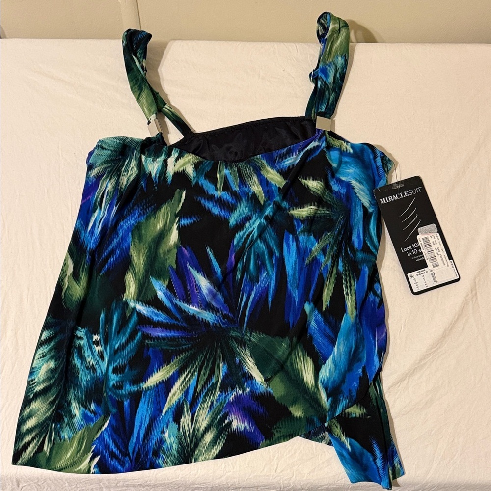 NEW Miraclesuit Blue and Green Camisole Top